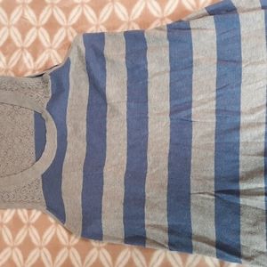 Periwinkle and grey tank